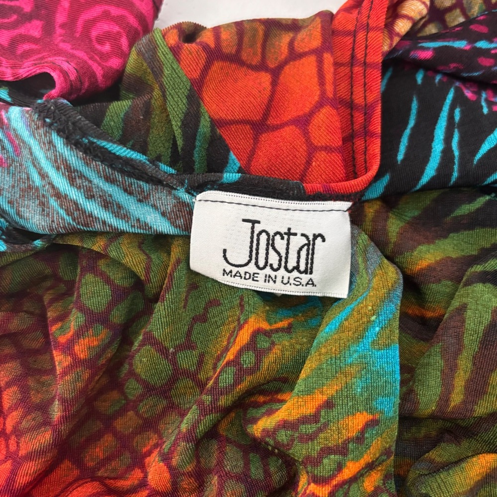 Jostar Maxi Dress Maximalist Animal Print Slinky Stretch Travel Boho Women XL - Picture 4 of 9